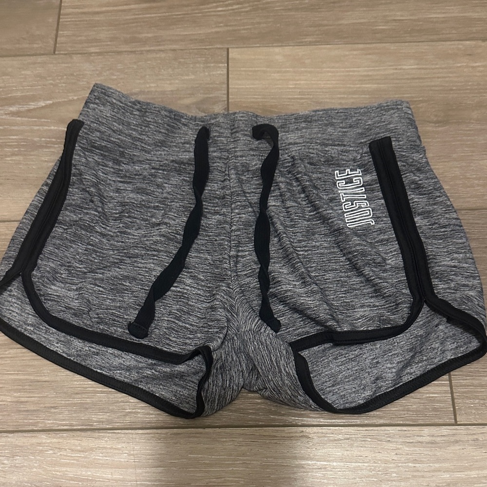 Justice Heather Gray Athletic Shorts